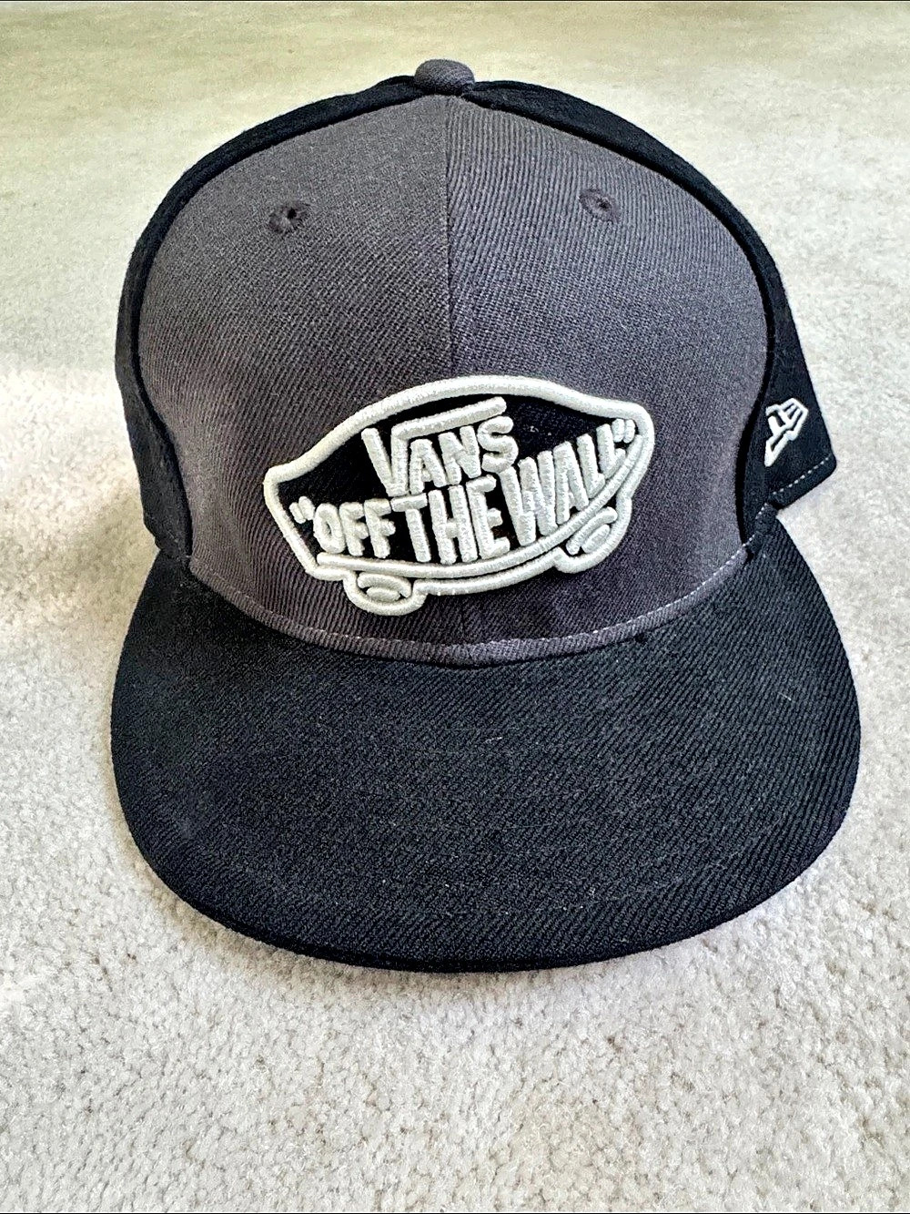 Vans x New Era 59FIFTY Off The Wall Fitted Hat Black 7 1/2